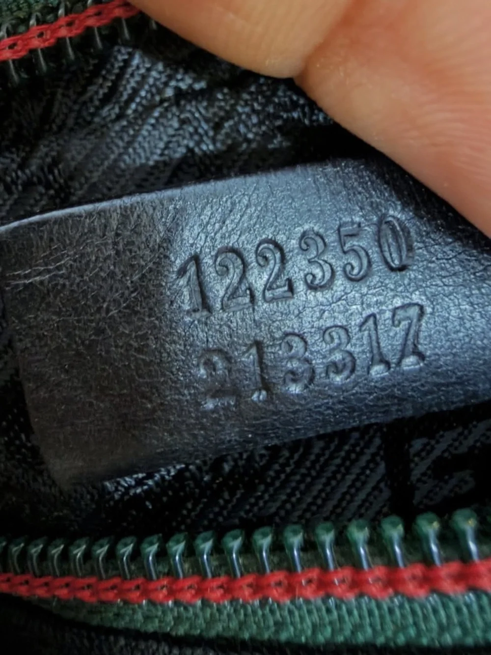 GUCCI Tom Ford Era Sherry Line Web Black Nylon Belt Bag